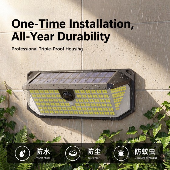 Solar Outdoor Light Home Garden Light Rural Waterproof Yard Doorway Induction Lighting